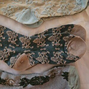 Socks 3 pairs embroidery